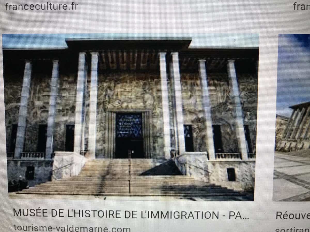 Visite Musée National de l'Histoire de l'Immigration