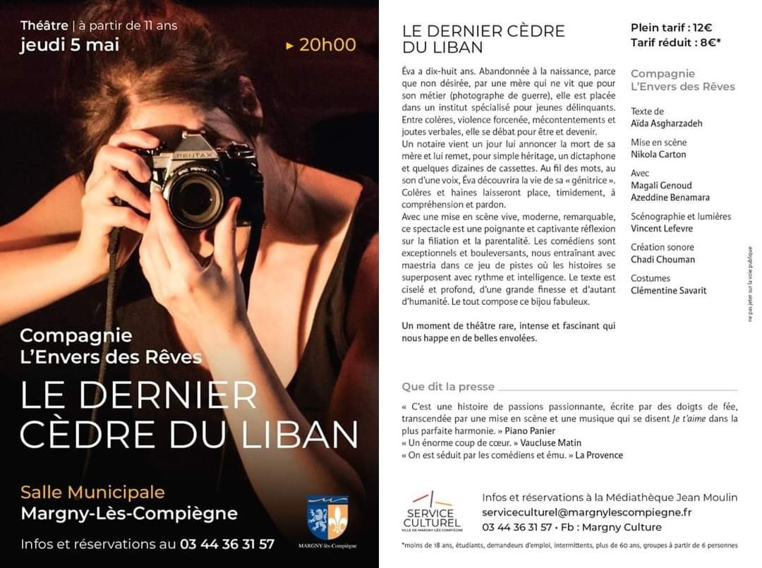 Théâtre : Le dernier cèdre du Liban
