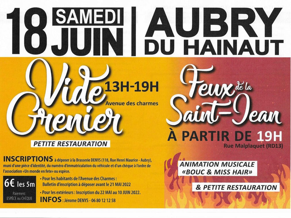 Brocante,feu st jean