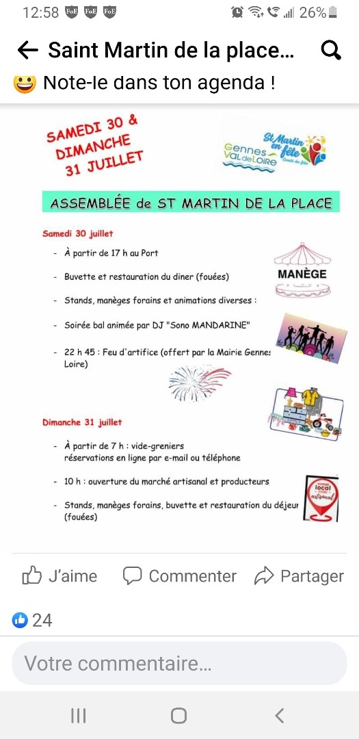 Fouées Soirée Dansante et feu d artifice