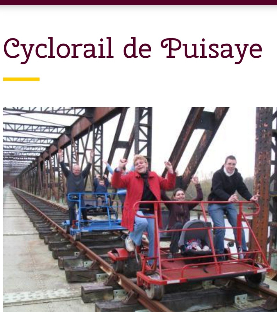 Cyclorail Charny Orée de Puisaye Yonne