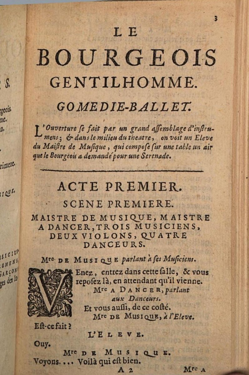 Pièce de théâtre : Le Bourgeois Gentilhomme