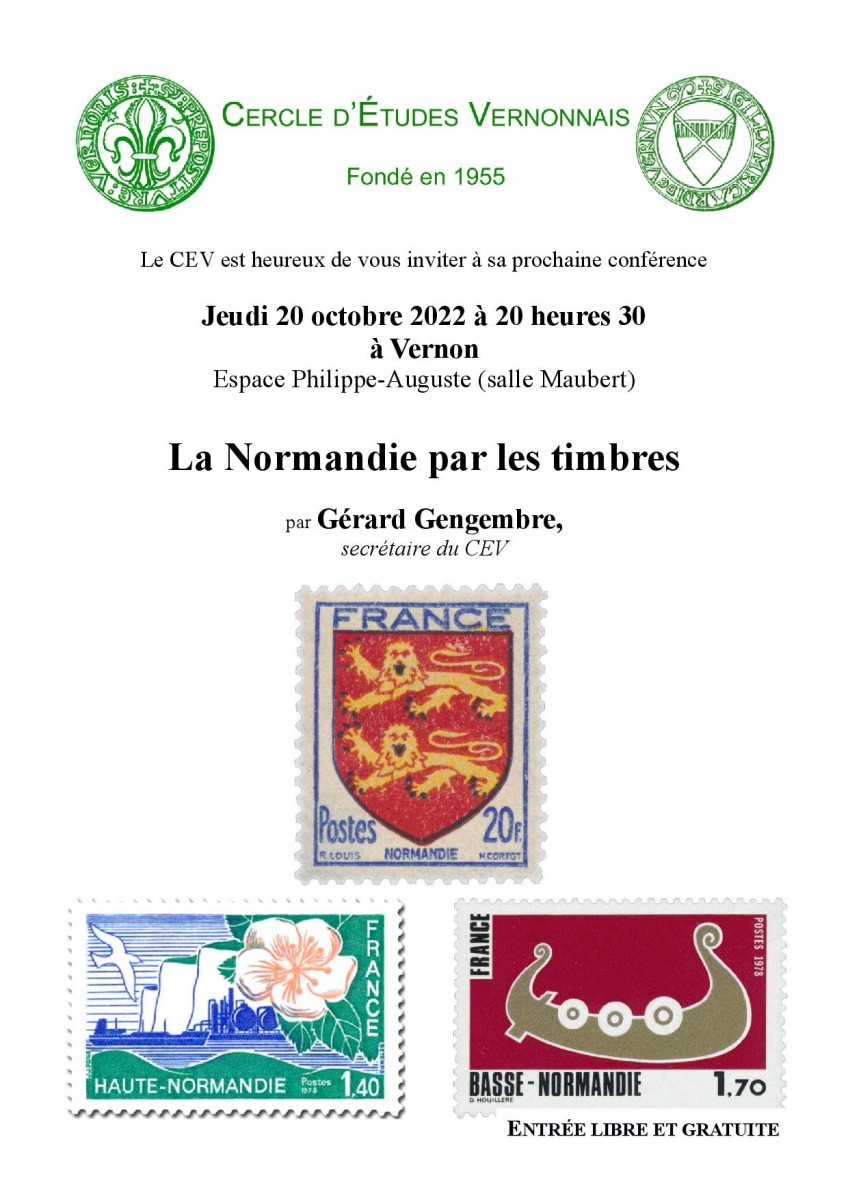 Conference CEV  La Normandie par les timbres