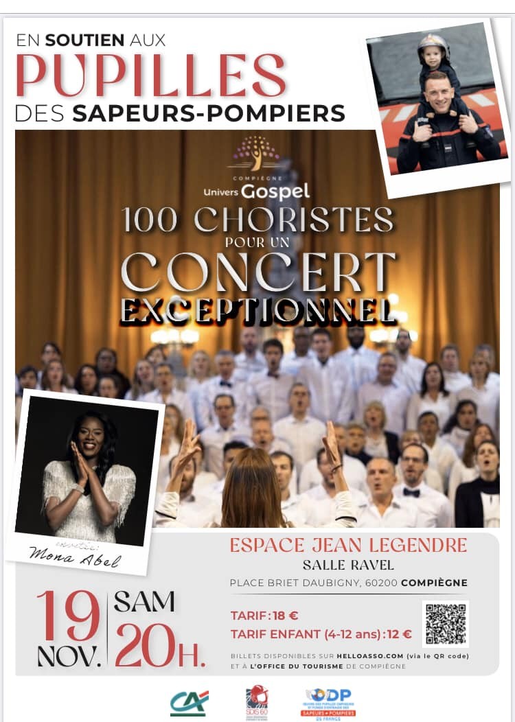 CONCERT EXCEPTIONNEL DE GOSPEL  100 CHORISTES A COMPIEGNE