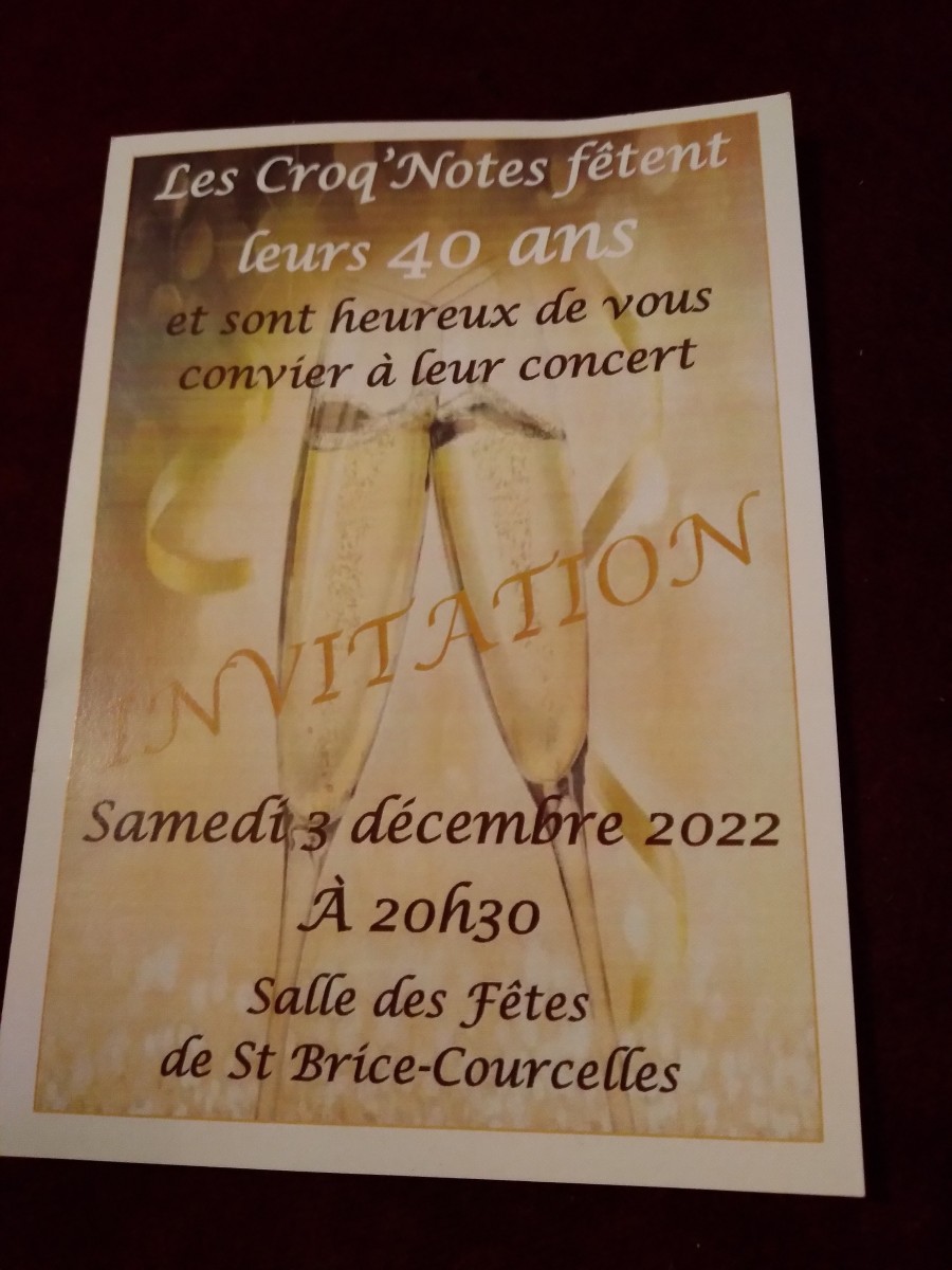 Concert des croq' notes 40 ans