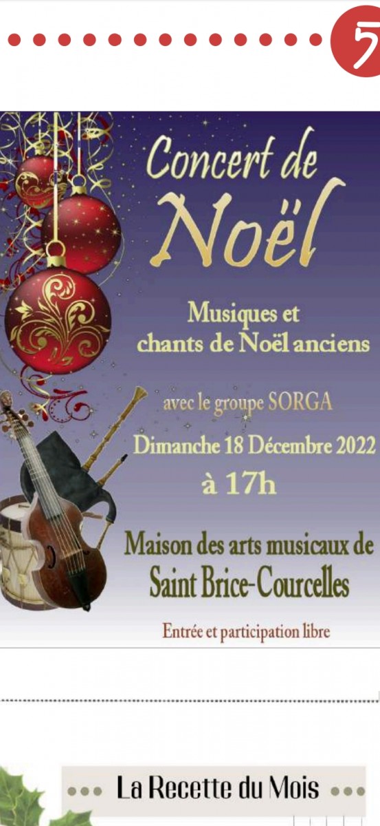 Concert de Noël à Saint Brice Courcelles