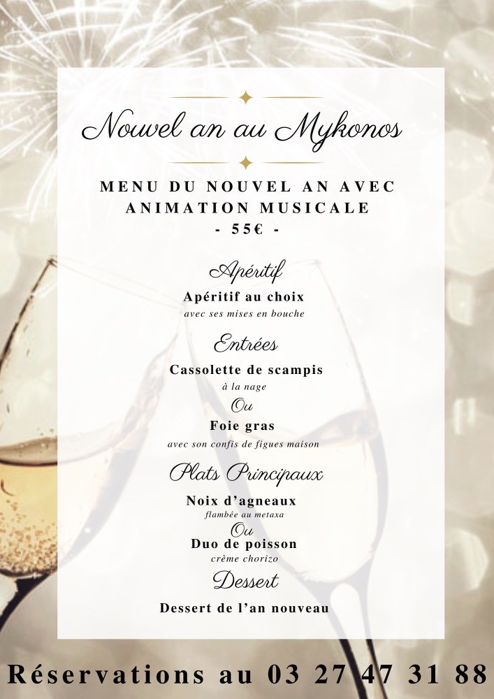 Fête du nouvel an au Mykonos