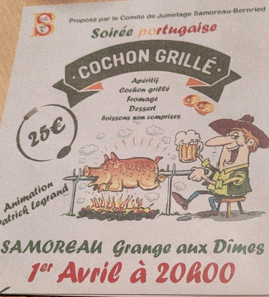Soire COCHON GRILLE     Repas Dansant