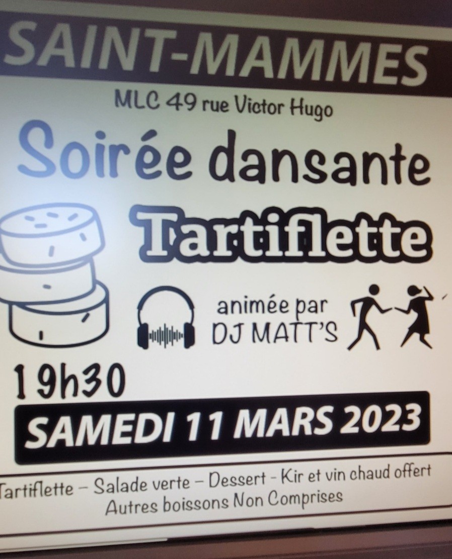 Soirée Dansante  TARTIFLETTE