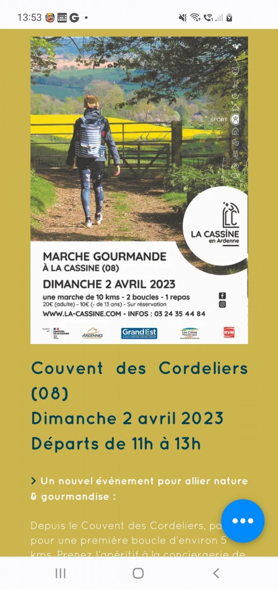 Marche gourmande  la Cassine