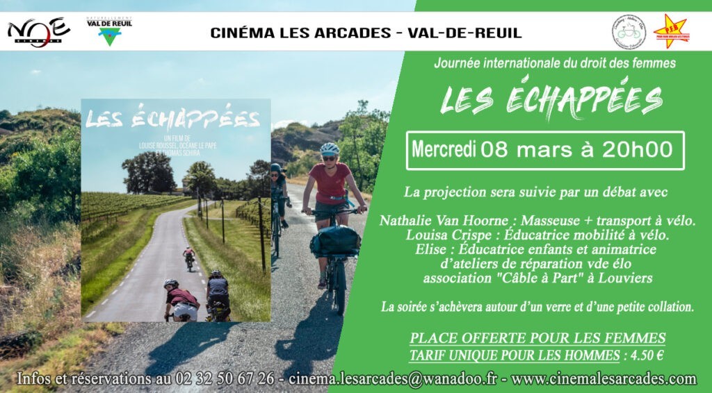 Soirée cinéma Femmes et vélo  film les échappées