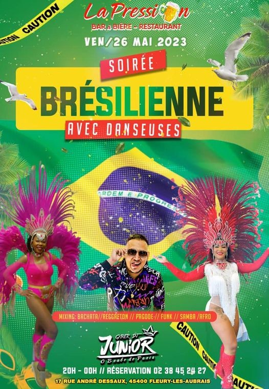 Soirée Brésilienne avec danseuses