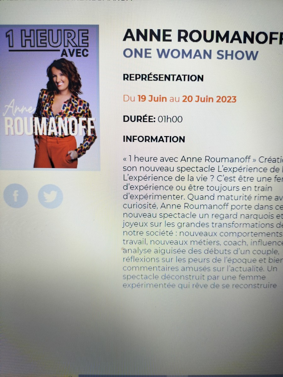 One woman show