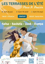 Les Terrasses de l't : iniation salsa bachata zouk