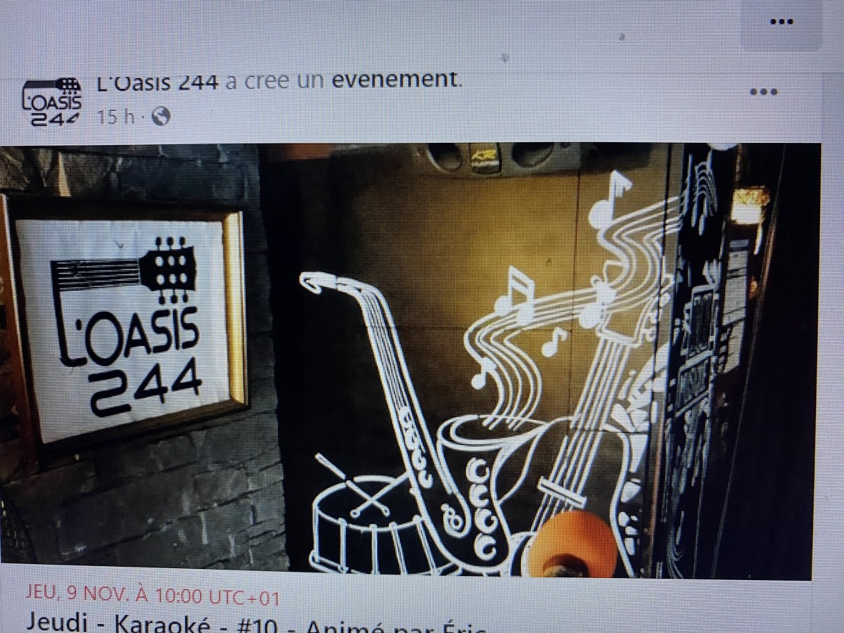 Karaoké à L'OASIS 244