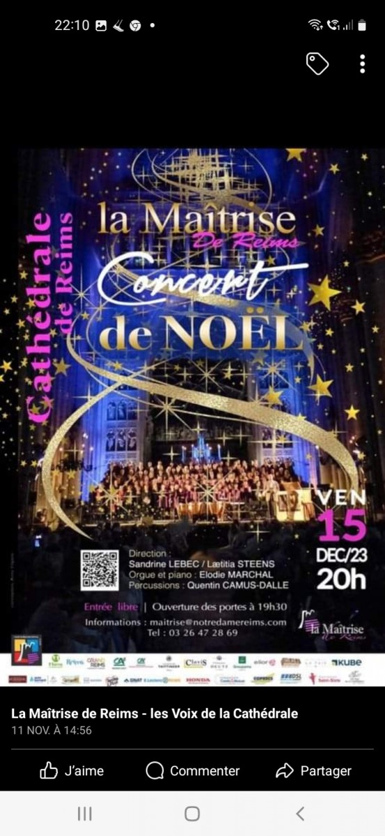 Concert de Nol par la matrise de la Cathdrale