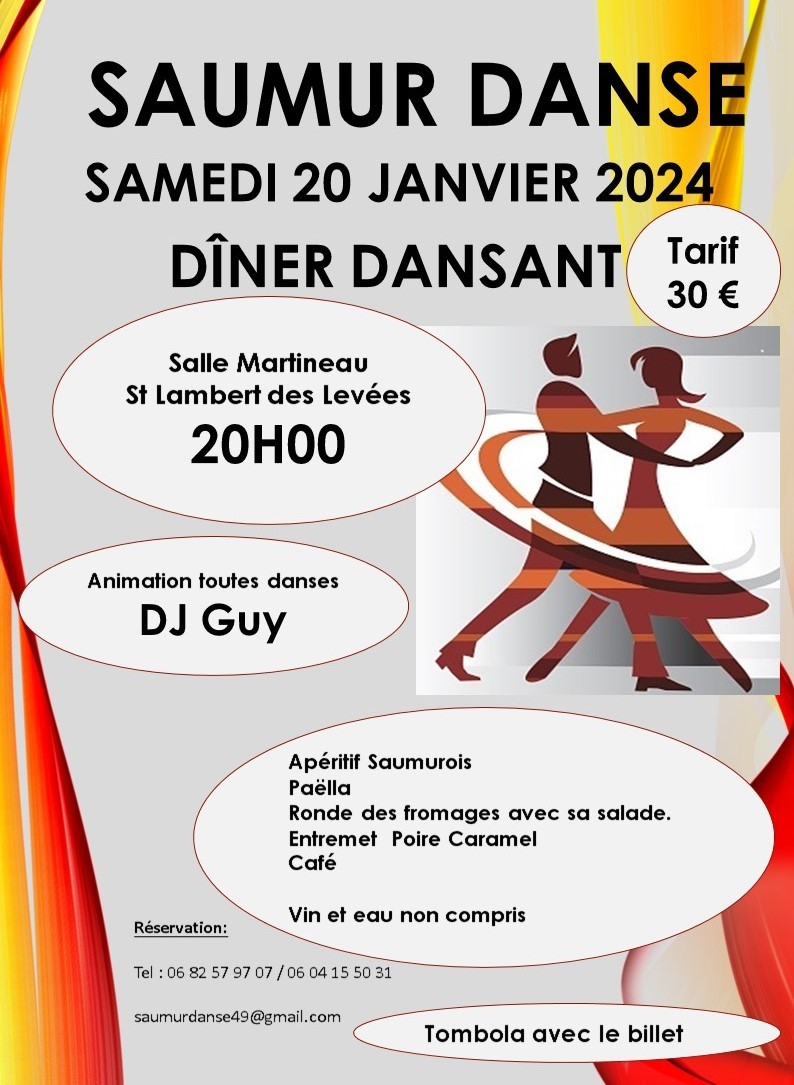 soirée dansante saumur danse à st lambert des levées
