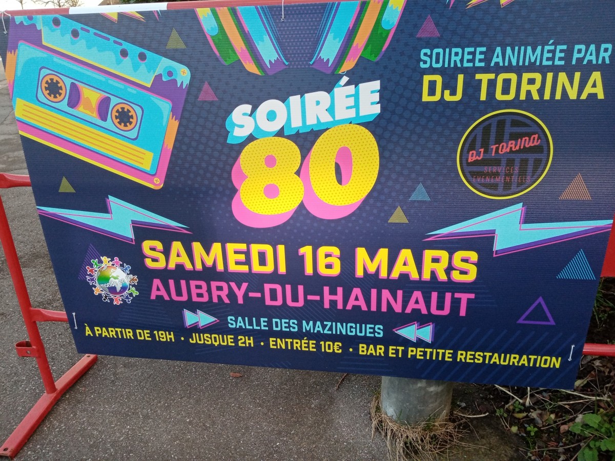 SOIRÉE ANNÉE 80.DJ.