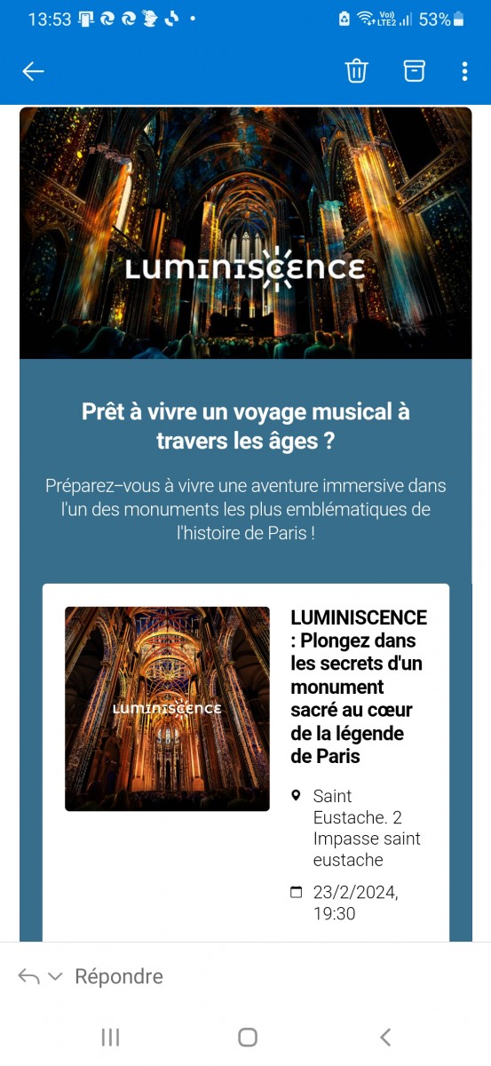 Spectacle immersif LUMINISCENCE Église St-Eustache