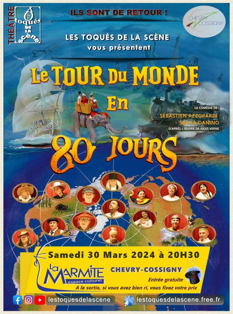 Théatre: Le tour du monde en 80 jours par les Toqués de la scène
