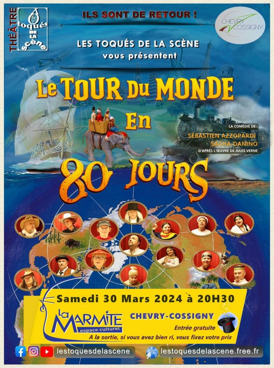 Thatre: Le tour du monde en 80 jours par les Toqus de la scne