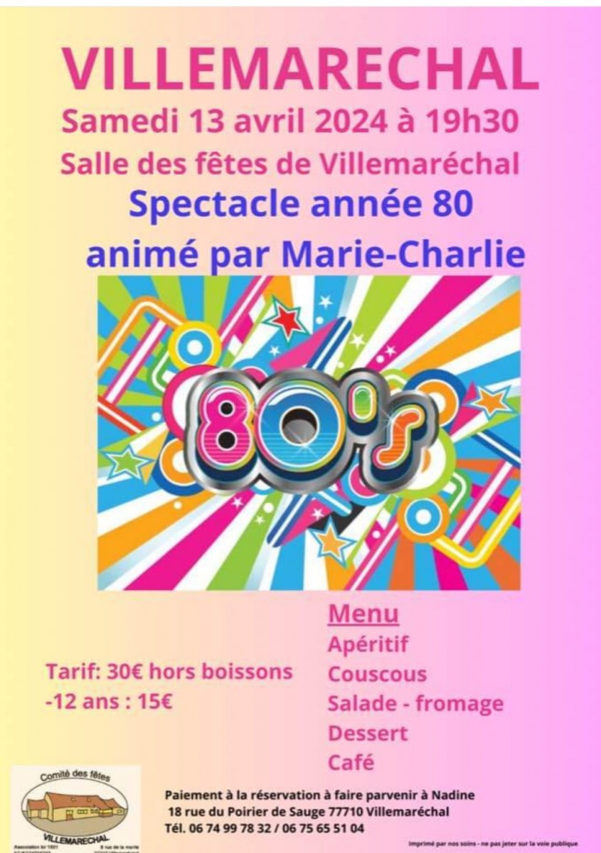 Soirée année 80