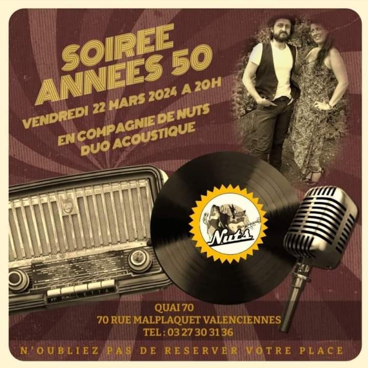 CONCERT NUTS AMBIANCE ANNÉES 50