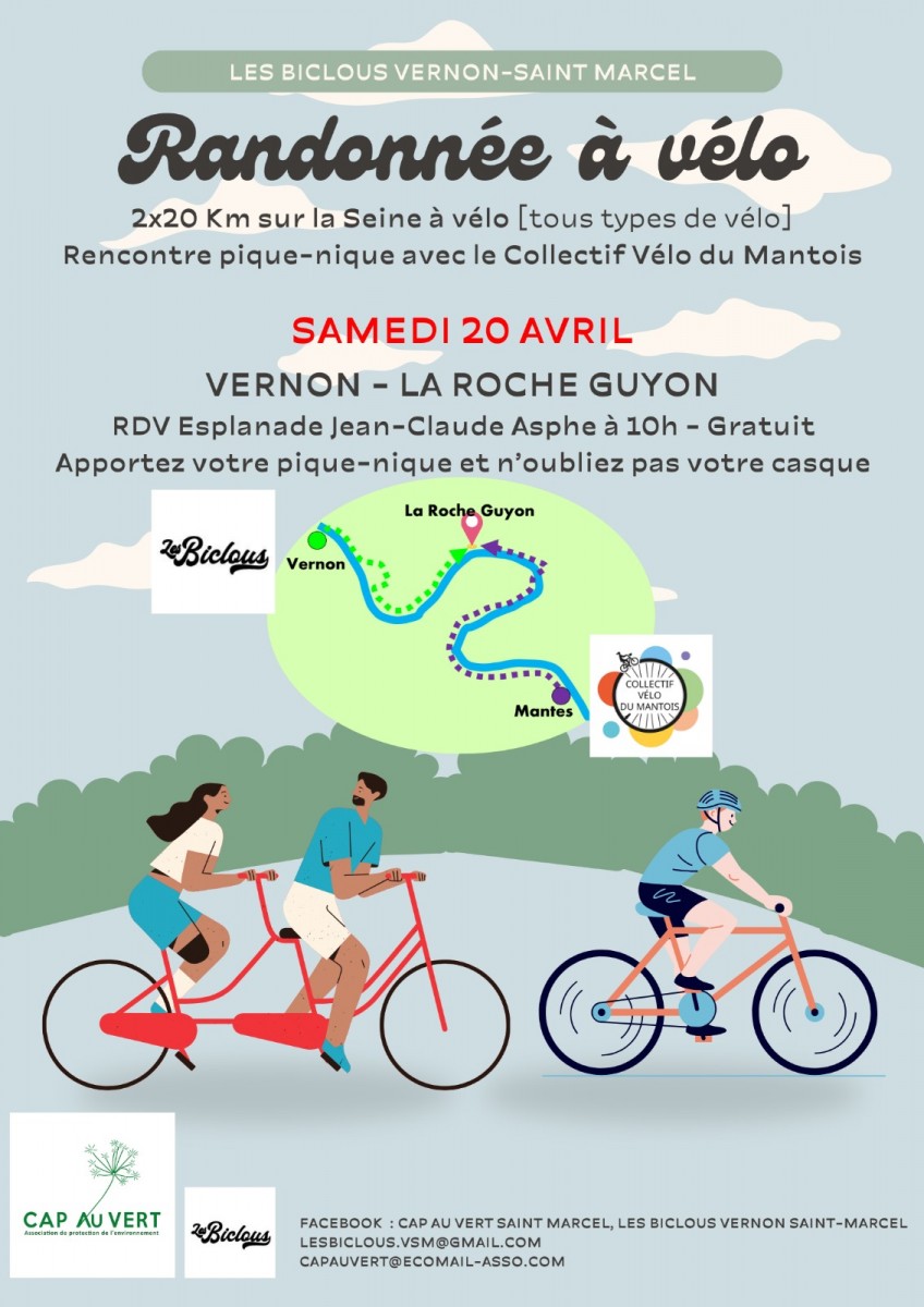 Rando vlo : Vernon - La Roche Guyon.