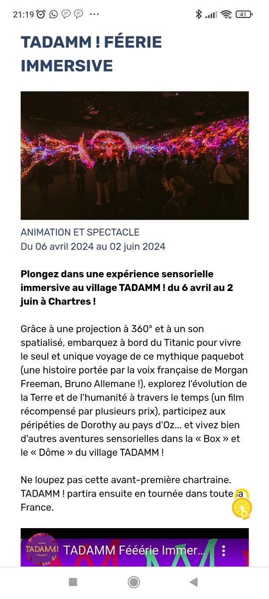 Cinéma 360 expérience TADAMM à l'Odyssée