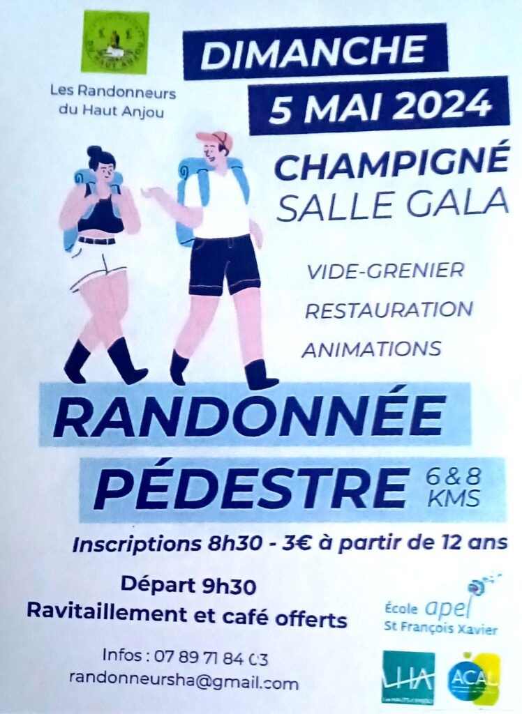 Randonne pdestre 6 ou 8kms