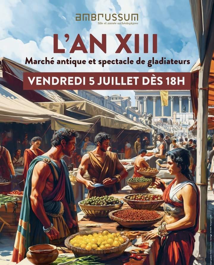 MARCHÉ ANTIQUE à Ambrussum et ACCUEIL