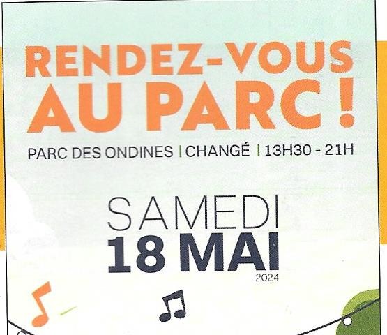 RENDEZ VOUS AU PARC   modifié cause météo