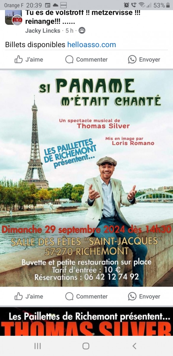 Spectacle musical (ANNULÉ )