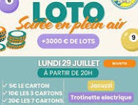 Grand loto dans le parc de la mairie