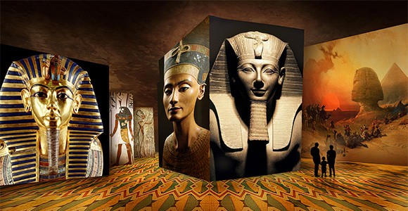 L'ÉGYPTE des pharaons aux Carrières de Lumières