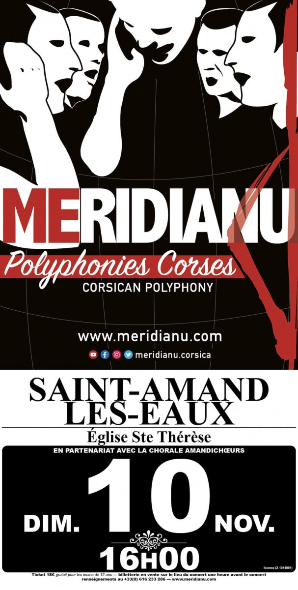 Meridianu, polyphonies Corses à Saint Amand les Eaux