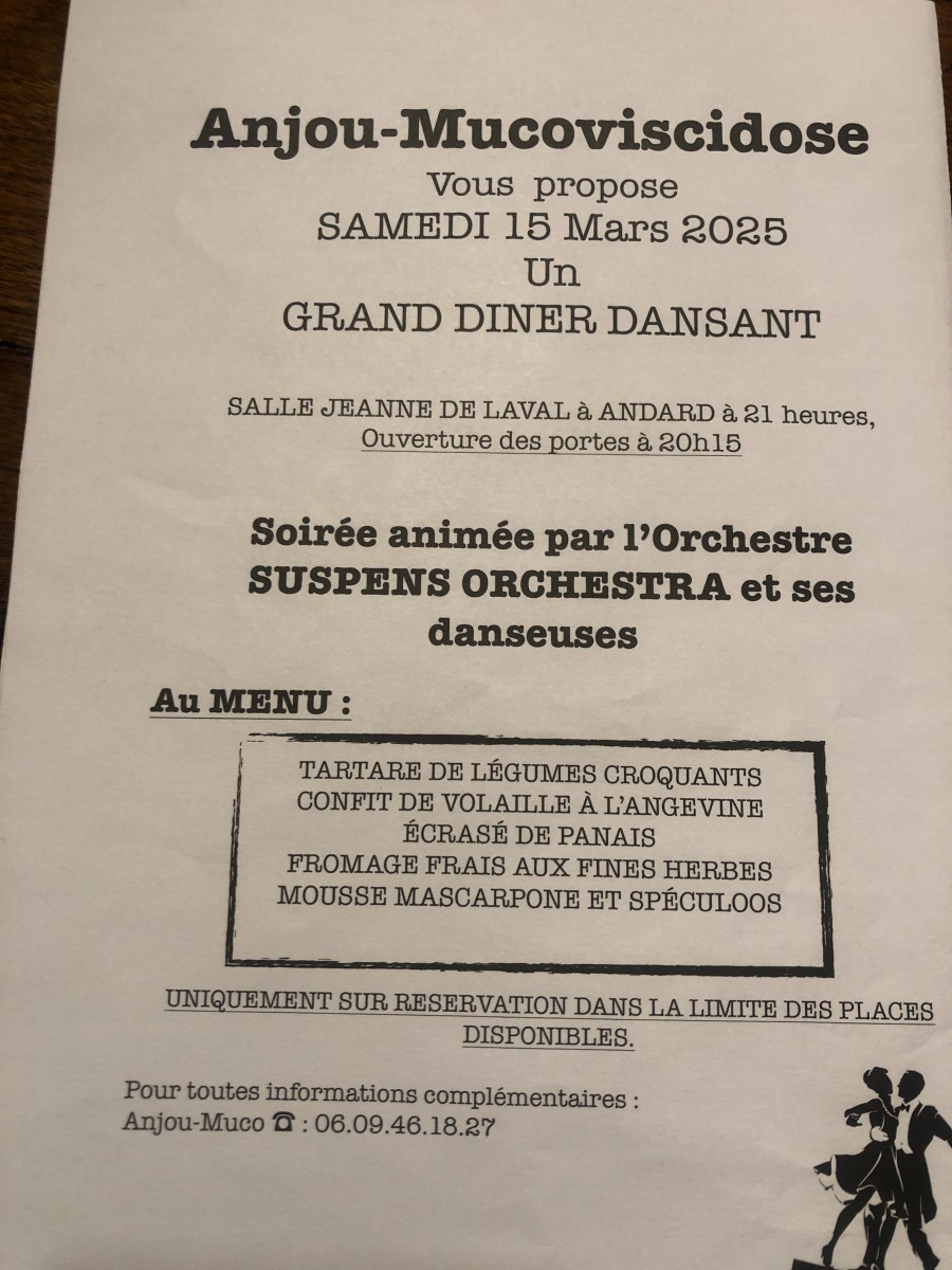 Grand diner dansant avec orchestre et danseuses