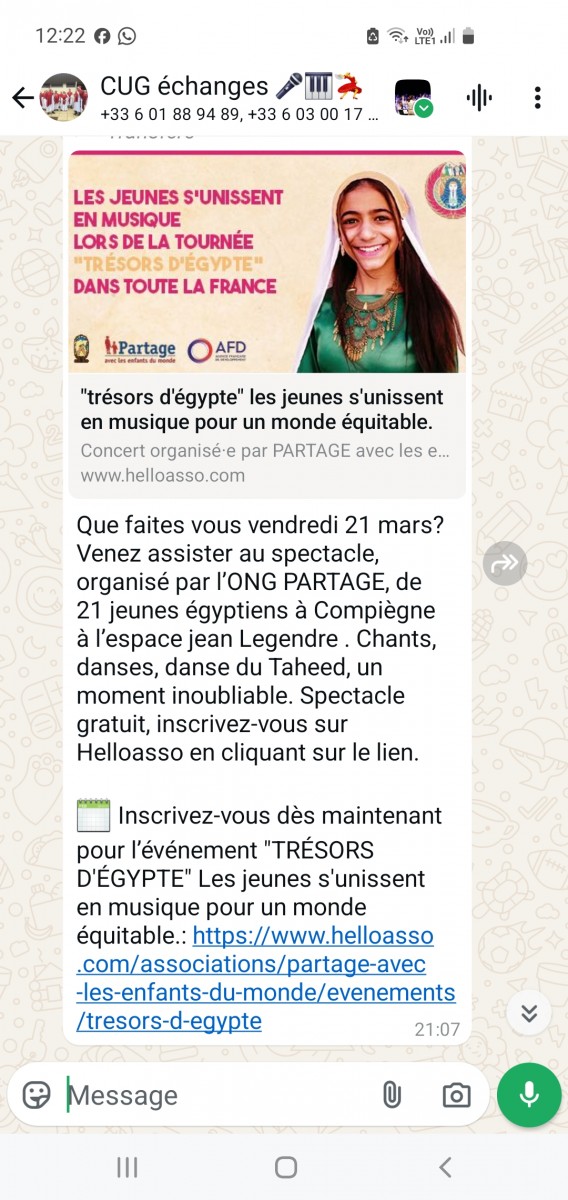 Spectacle             TRESOR D ' EGYPTE