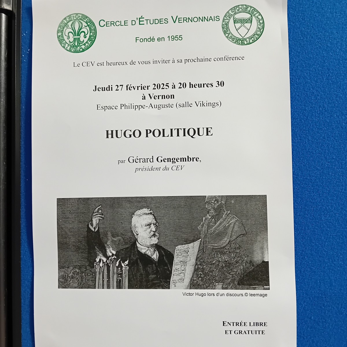 Conf CEV HUGO politique