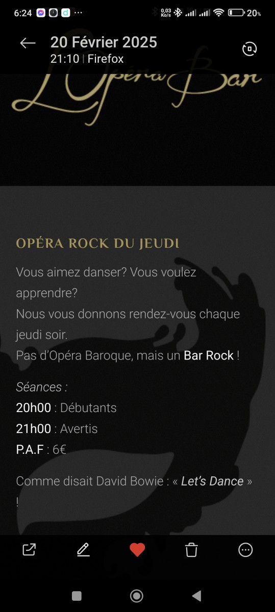 COURS DE ROCK