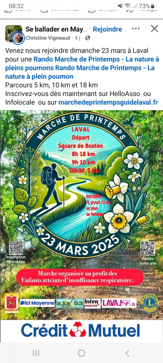 Rando marche de printemps 10 kms