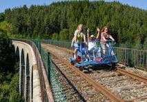 Velorail au meme endroit que l'année dernière descente vers Etampes