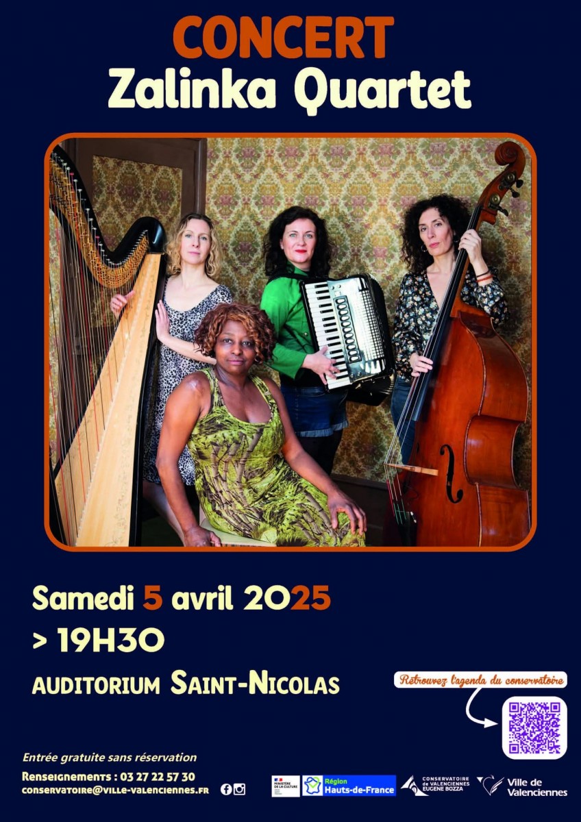 Concert gratuit Zalinka Quartet....