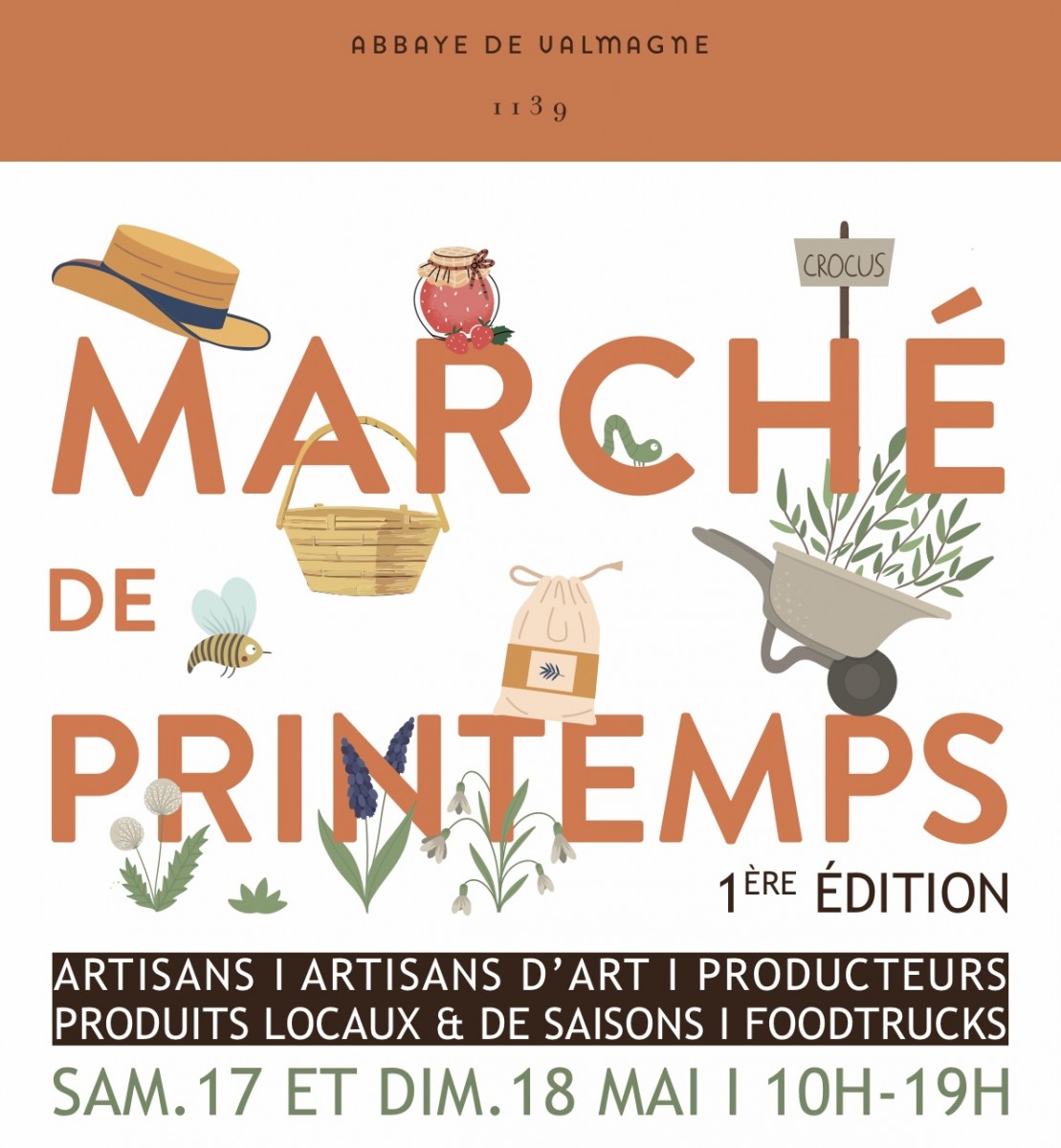 Marché artisanal du printemps à Valmagne