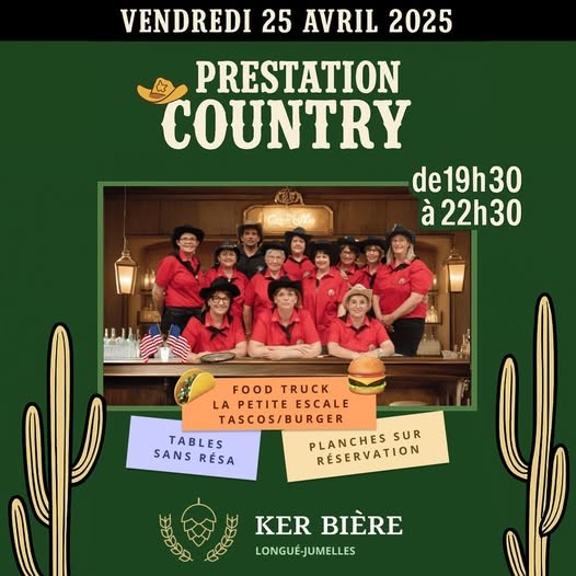 Soirée country dans un bar à bières