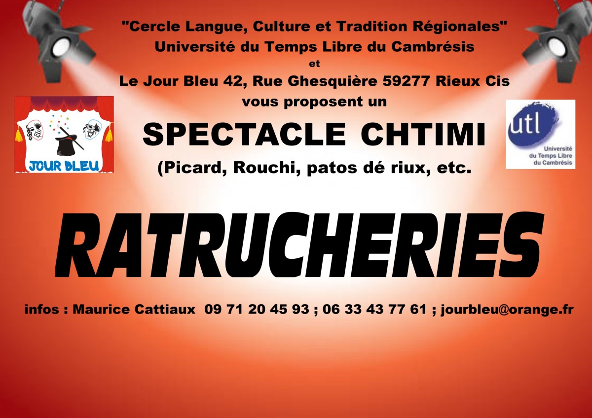 SOIREE CABARET EN PICARD (Rouchi, chtimi, patois)