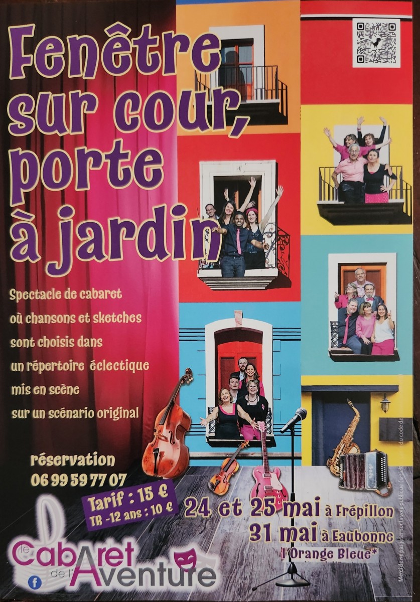 Spectacle de cabaret : Fenêtre sur cour, porte et jardin