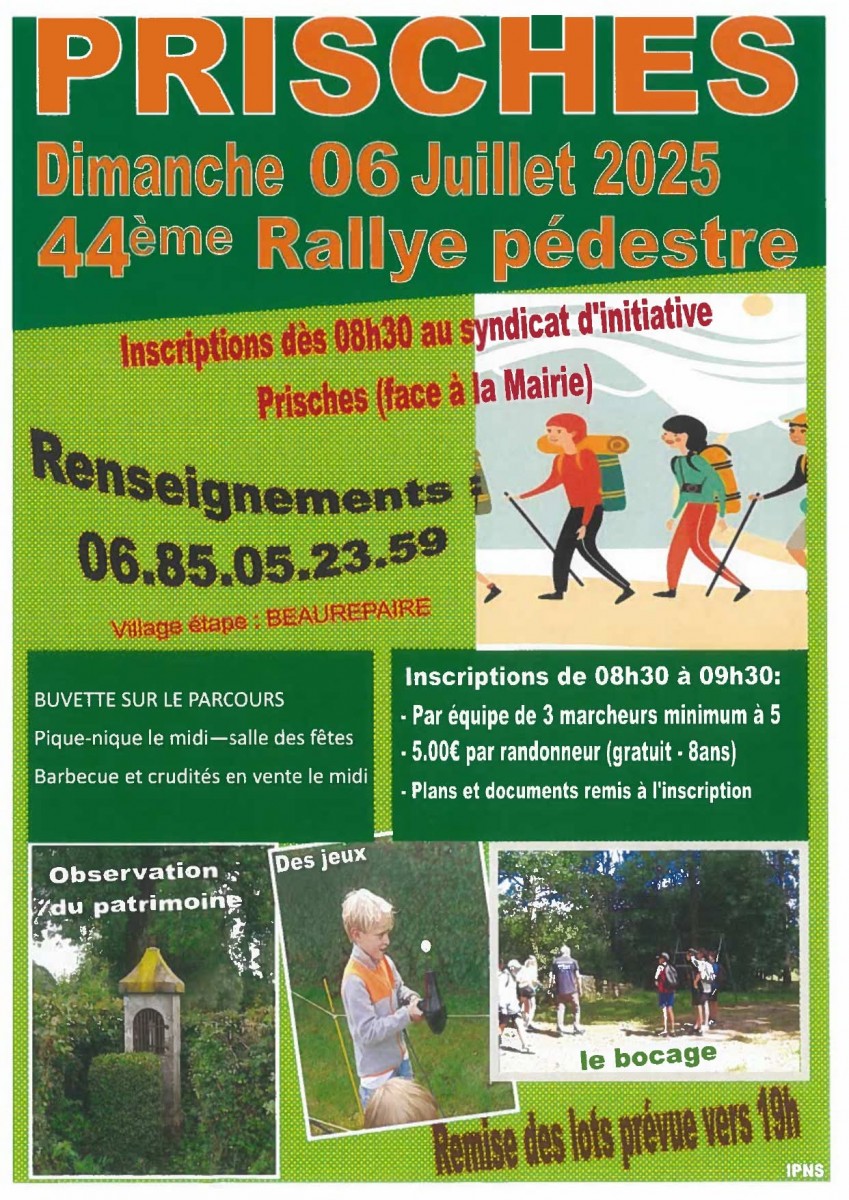 Rallye pédestre à Prisches