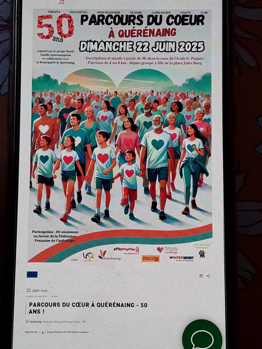 Parcours du coeur à Querenaing