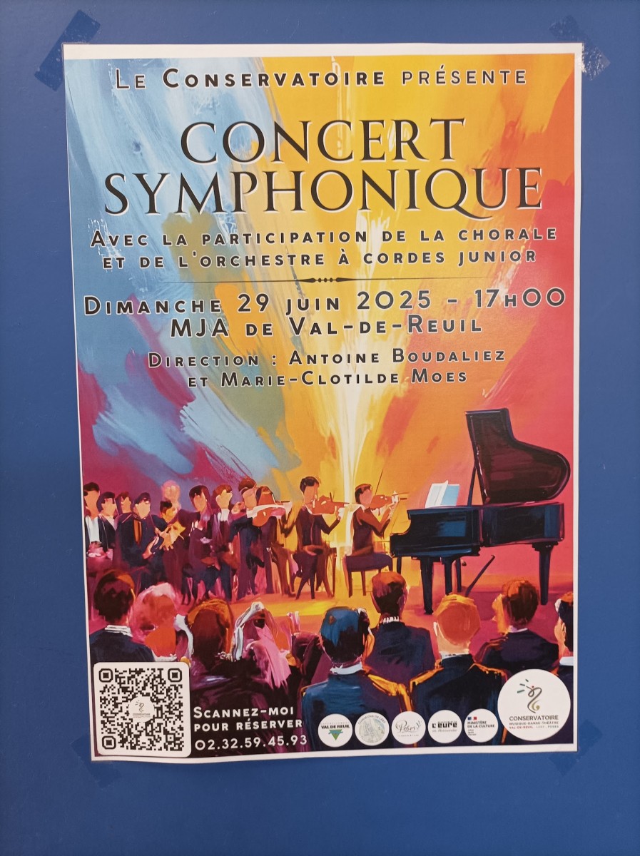 Concert de musique avec orchestre